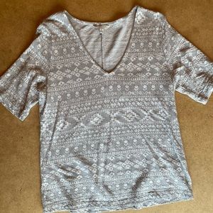 Lucky Brand Jacquard Knit Top